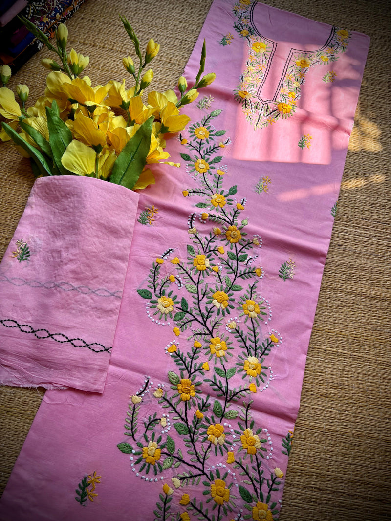 French Knot & Bullion in Pure Cotton