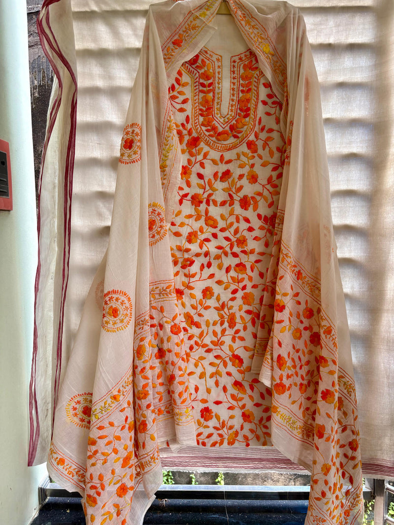 Phulkari Suit in Pure Cotton