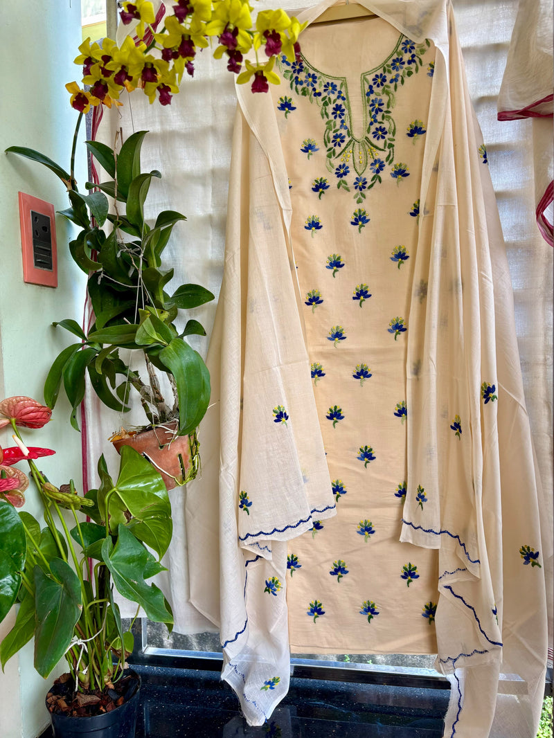 Thread Work Suit in Pure Cotton