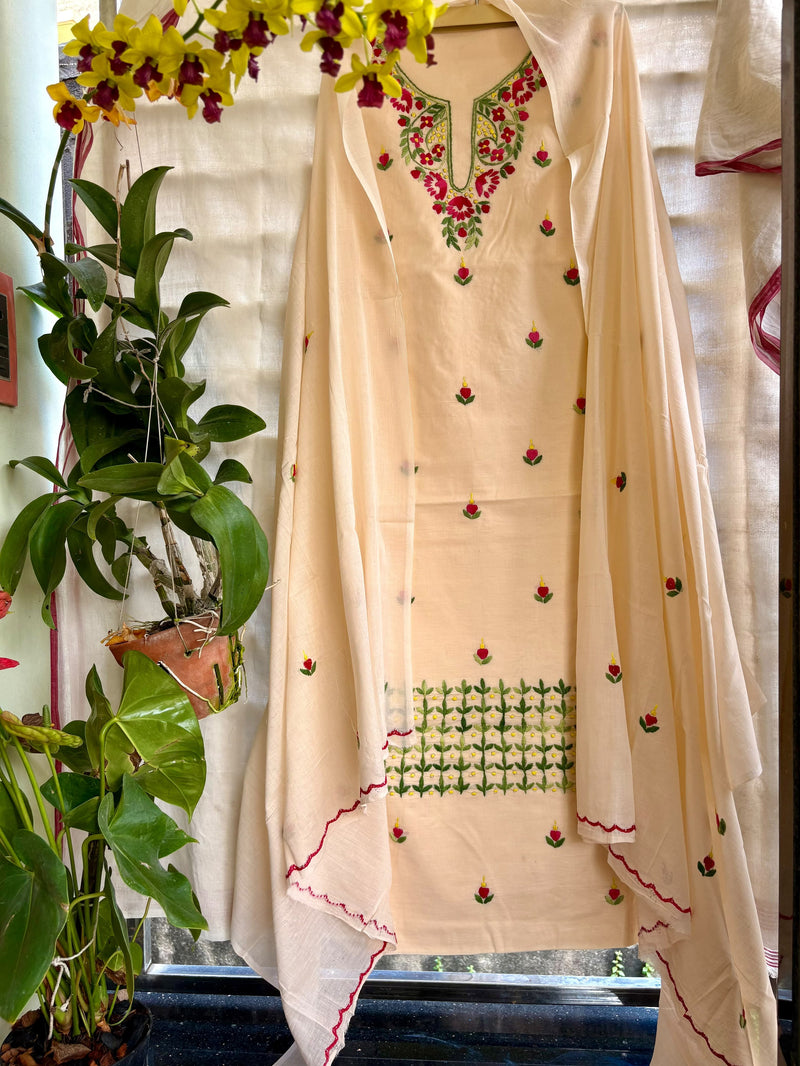 Thread Work Suit in Pure Cotton