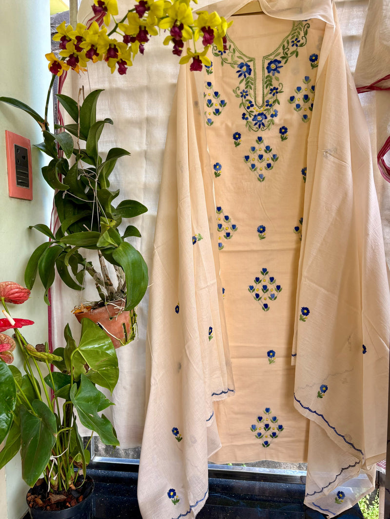 Thread Work Suit in Pure Cotton