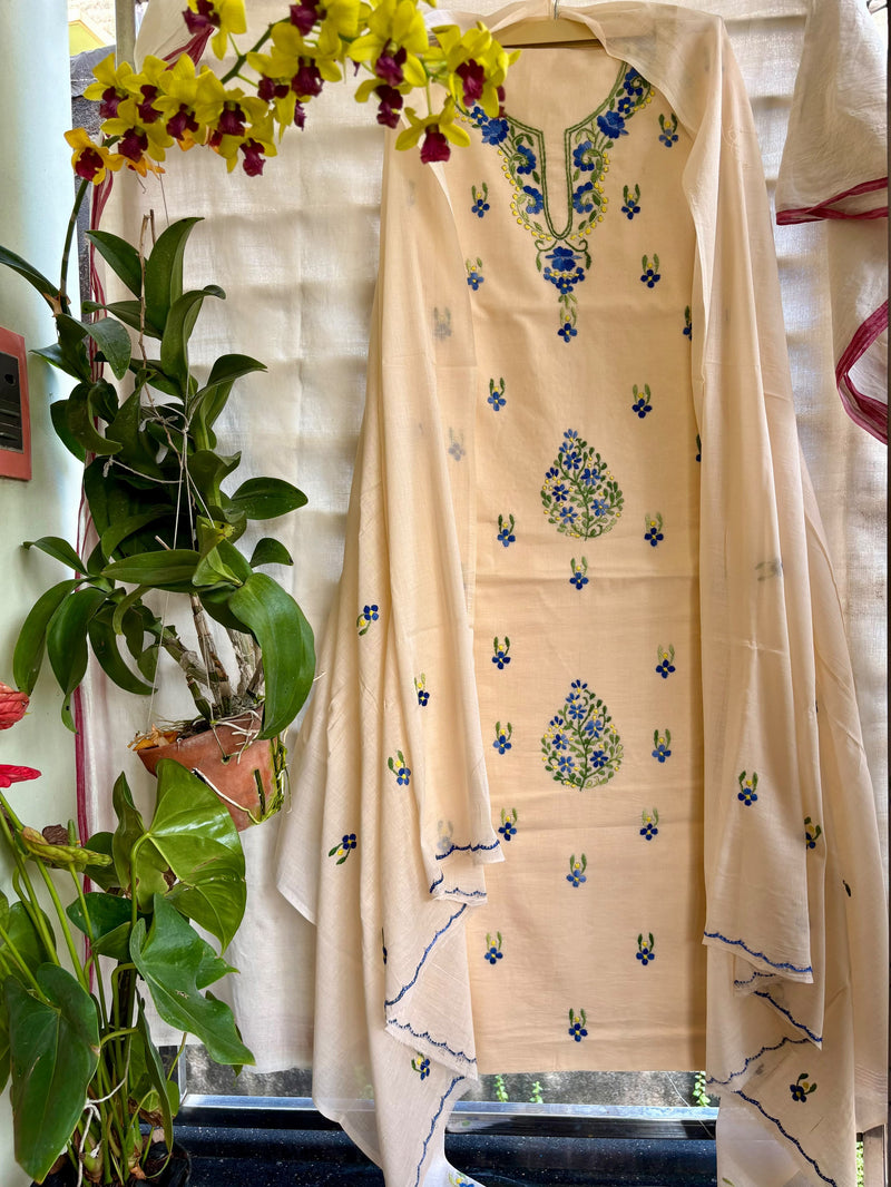 Thread Work Suit in Pure Cotton
