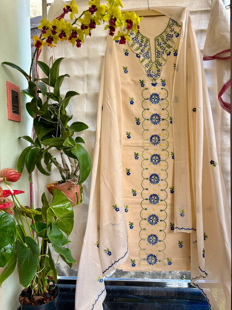 Thread Work Suit in Pure Cotton