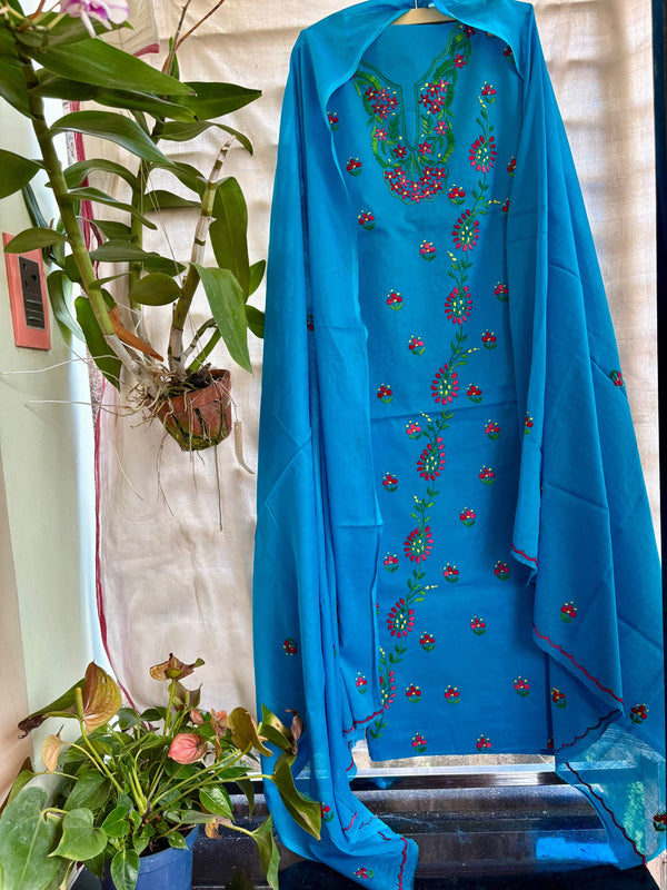 Thread Work Suit in Pure Cotton