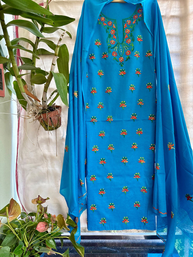 Thread Work Suit in Pure Cotton