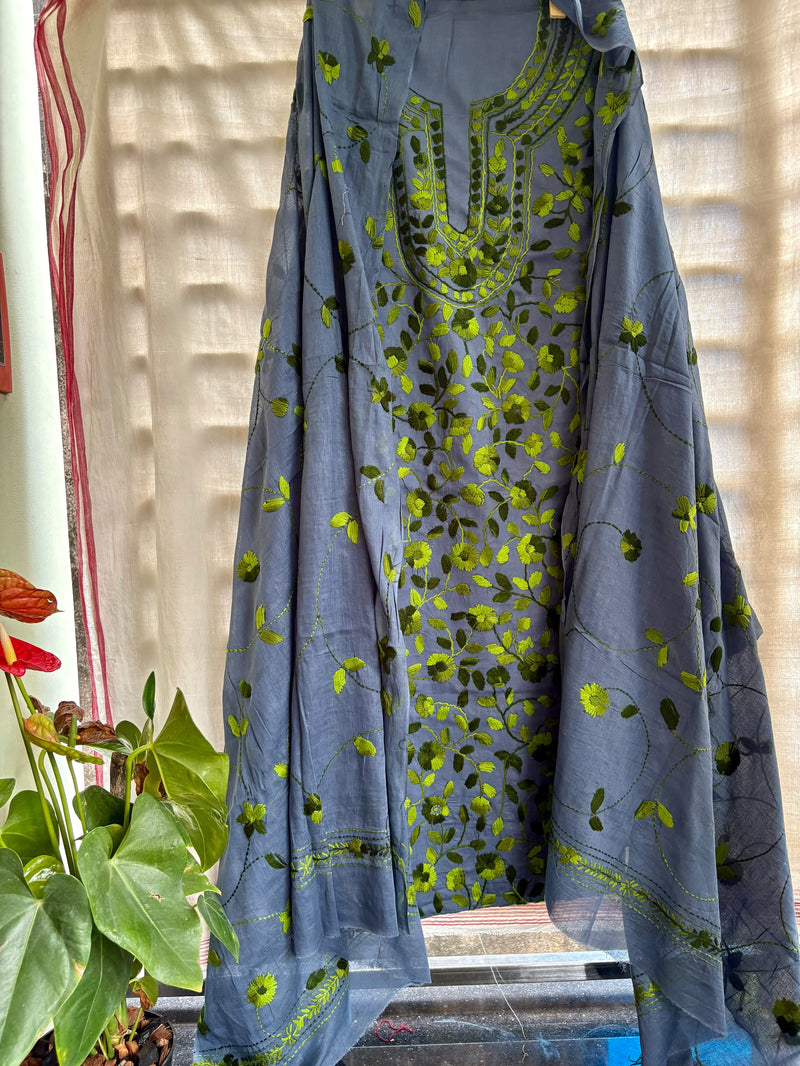 Phulkari Suit in Pure Cotton