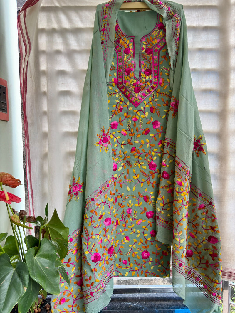 Phulkari Suit in Pure Cotton