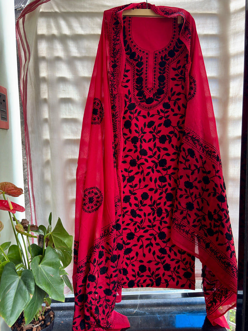Phulkari Suit in Pure Cotton