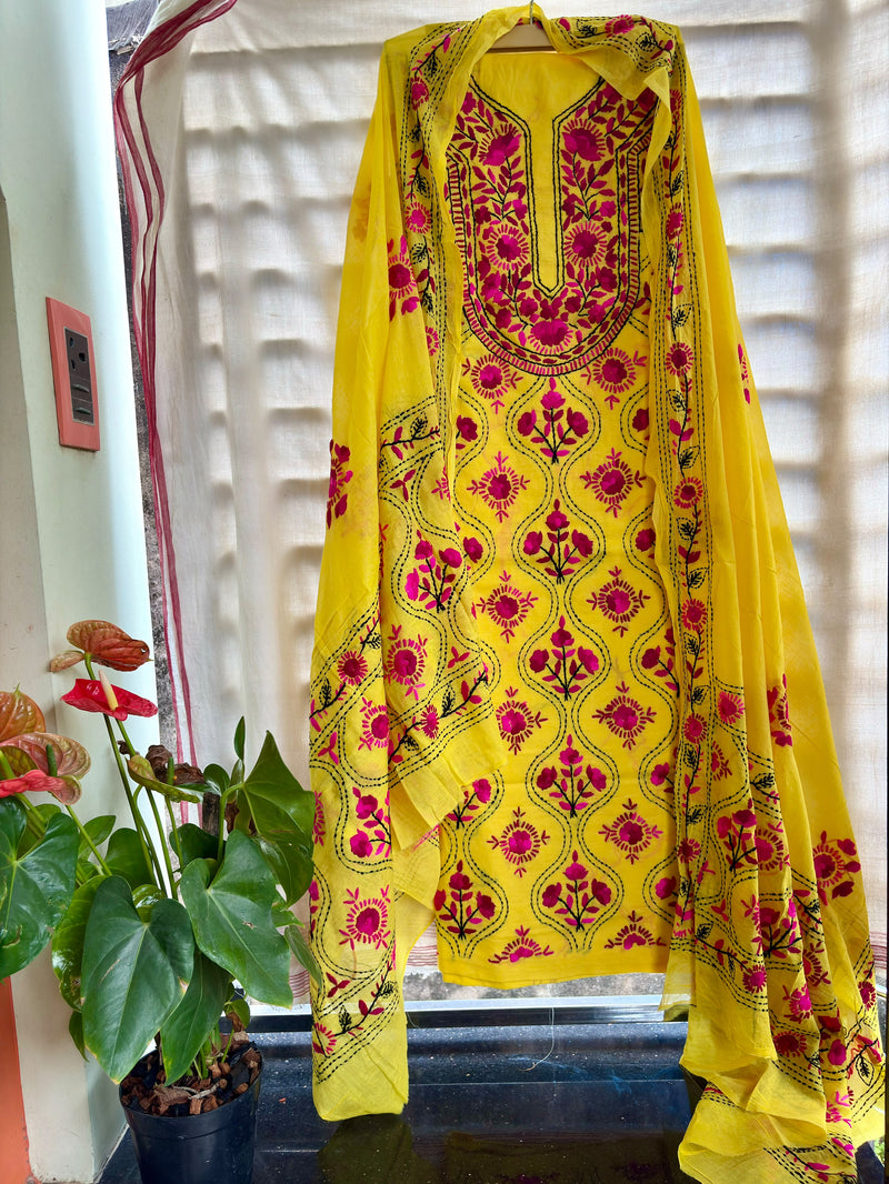 Phulkari Suit in Pure Cotton