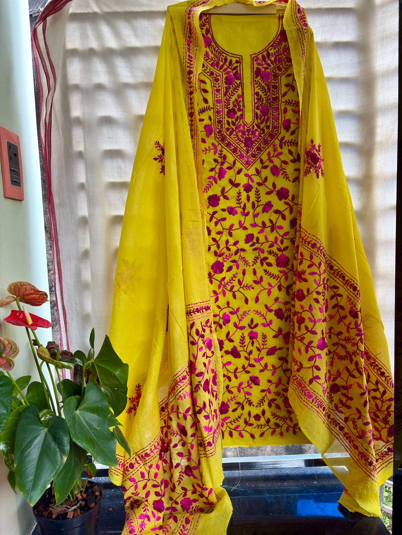 Phulkari Suit in Pure Cotton