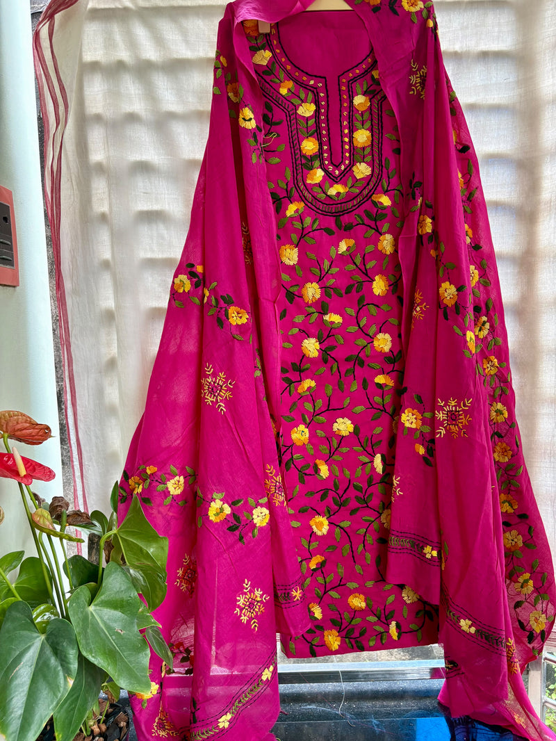 Phulkari Suit in Pure Cotton