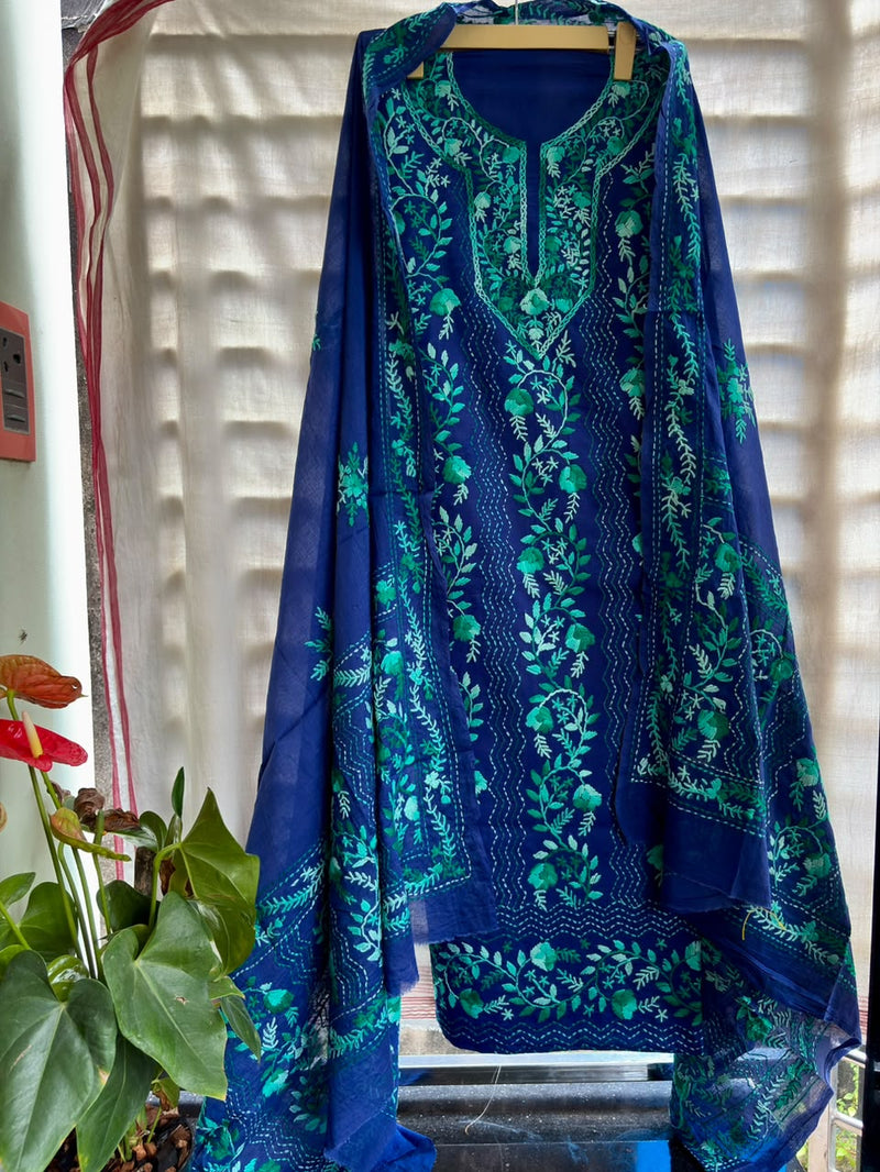 Phulkari Suit in Pure Cotton