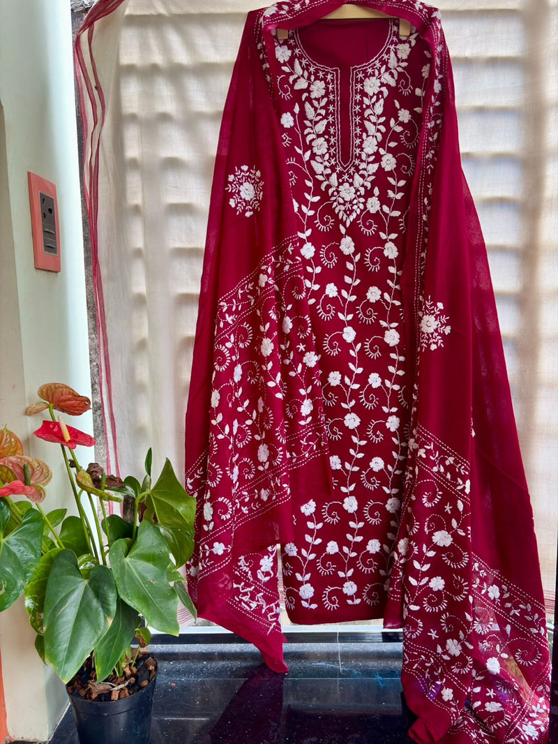 Phulkari Suit in Pure Cotton