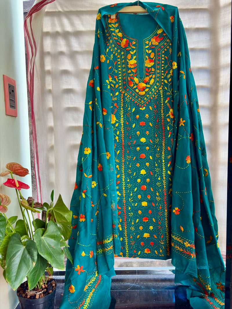 Phulkari Suit in Pure Cotton