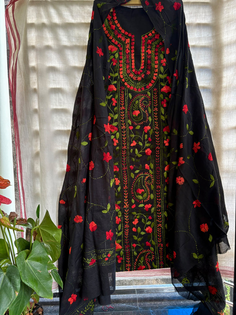 Phulkari Suit in Pure Cotton