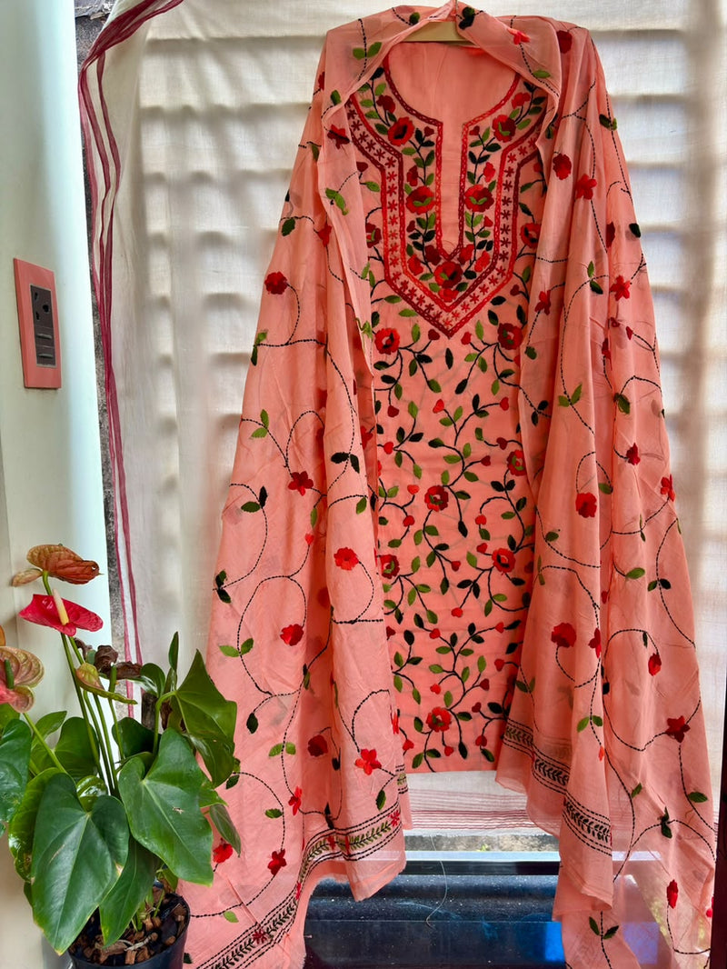Phulkari Suit in Pure Cotton