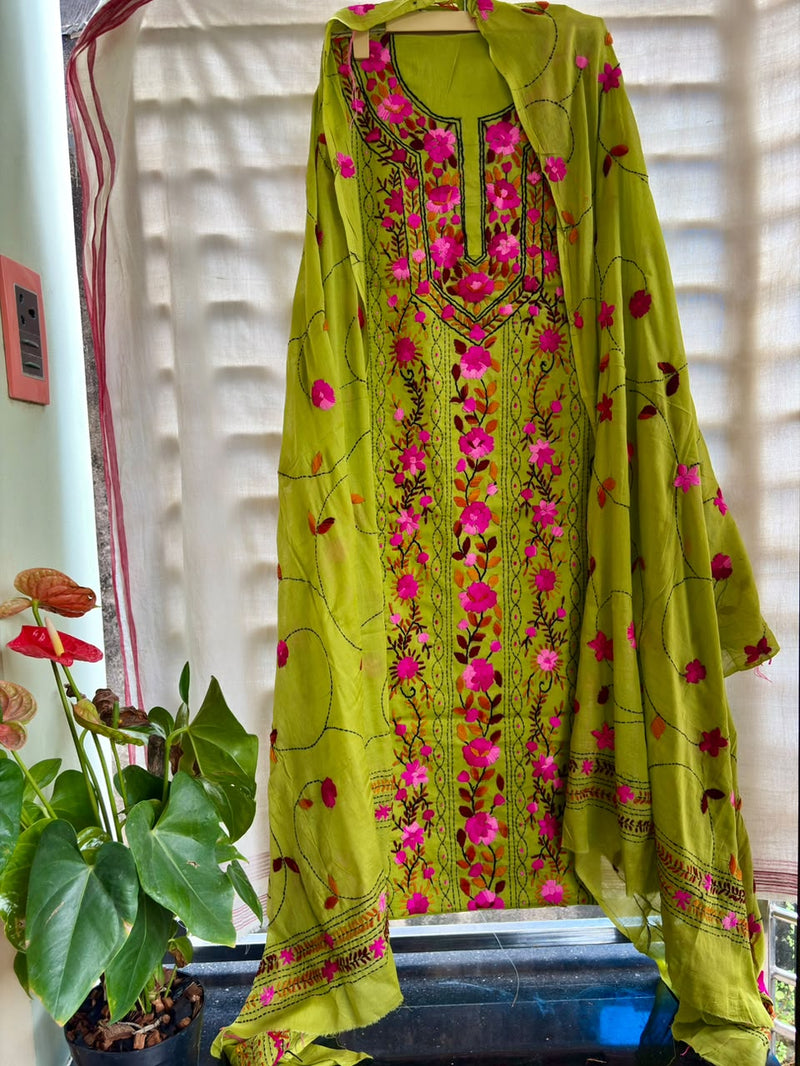 Phulkari Suit in Pure Cotton