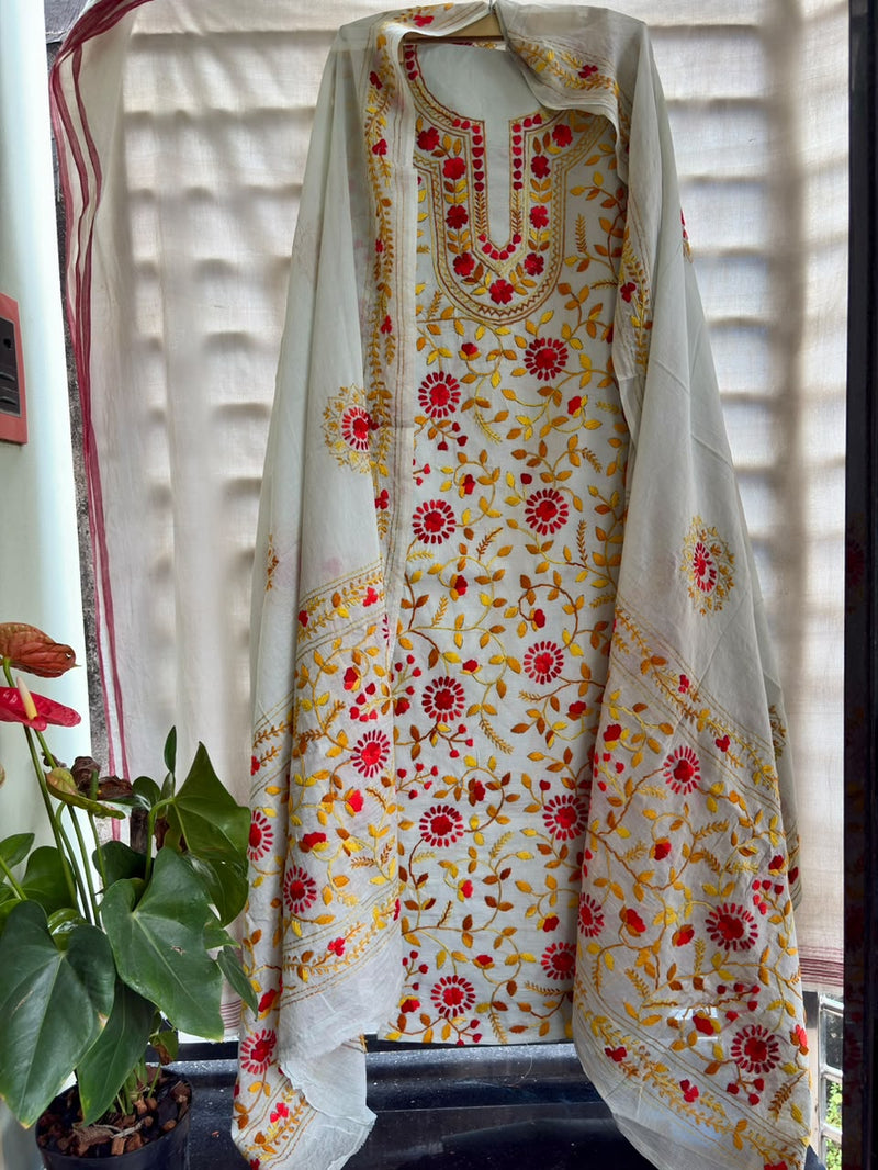 Phulkari Suit in Pure Cotton
