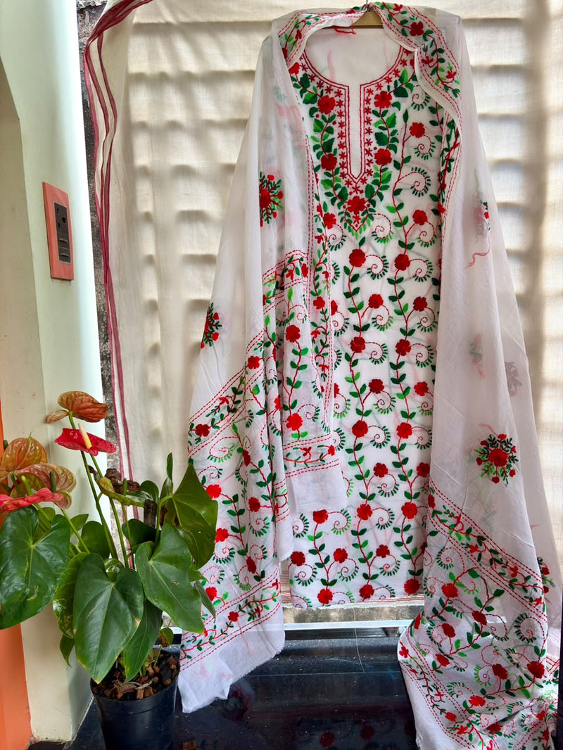 Phulkari Suit in Pure Cotton
