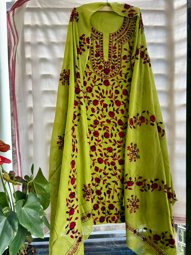 Phulkari Suit in Pure Cotton