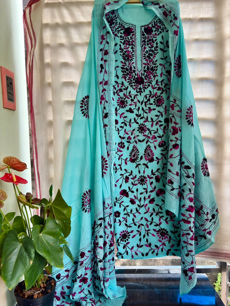 Phulkari Suit in Pure Cotton