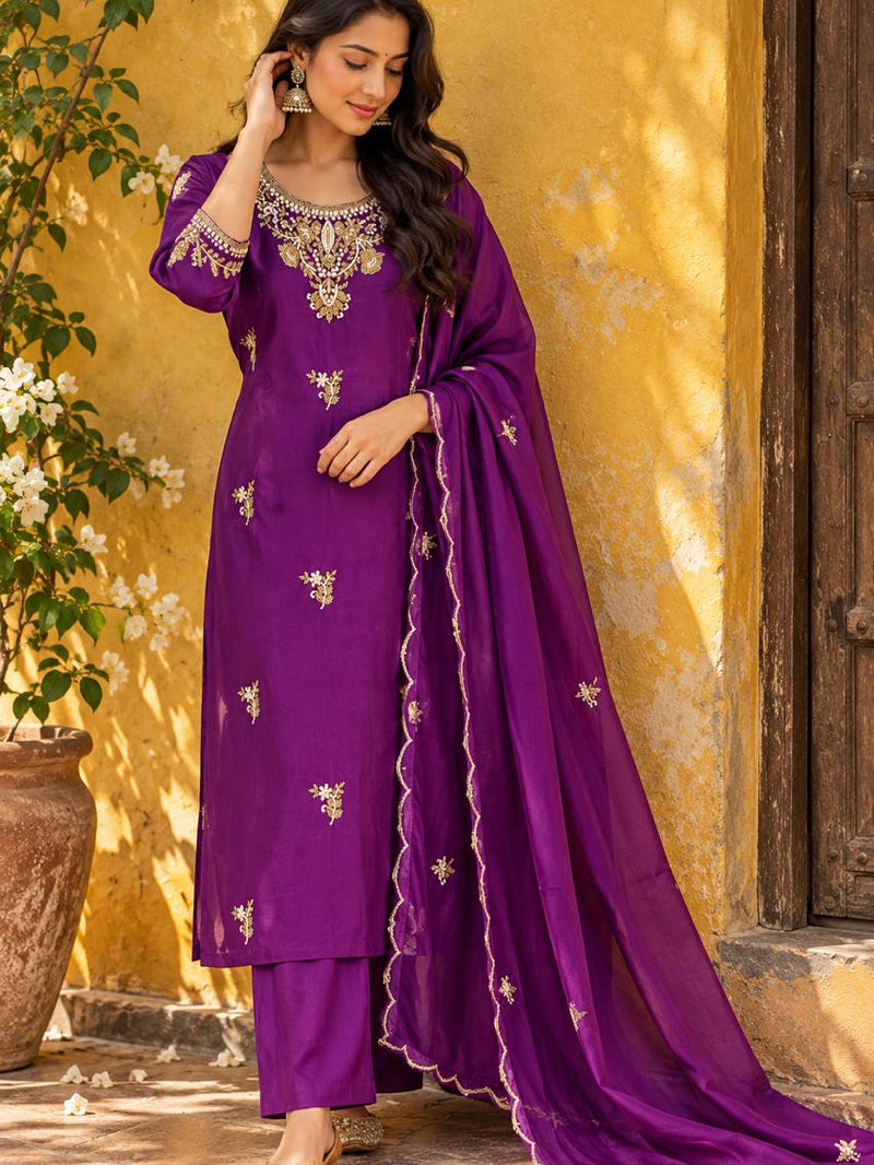 Hand Embroidered Zardozi Suits