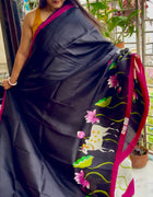 Hand Painted Saree on Pure Silk — 07