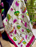 Hand Painted Saree on Pure Silk — 07