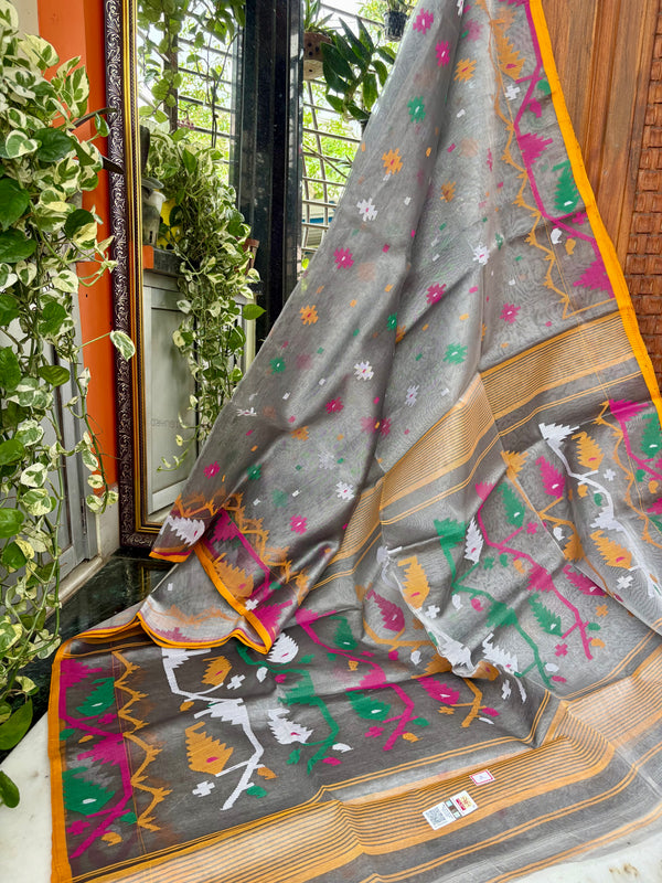Pure Silk Muslin Jamdani — 07