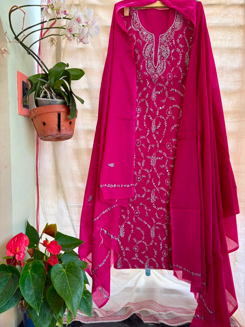 Kashmiri Suit in Pure Cotton