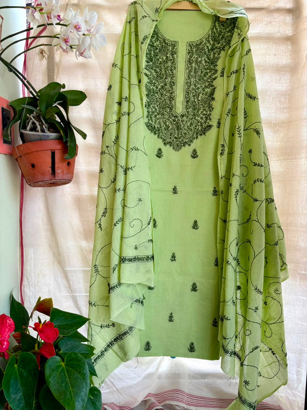 Kashmiri Suit in Pure Cotton