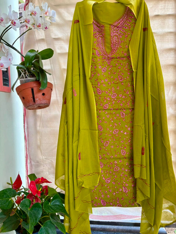Kashmiri Suit in Pure Cotton