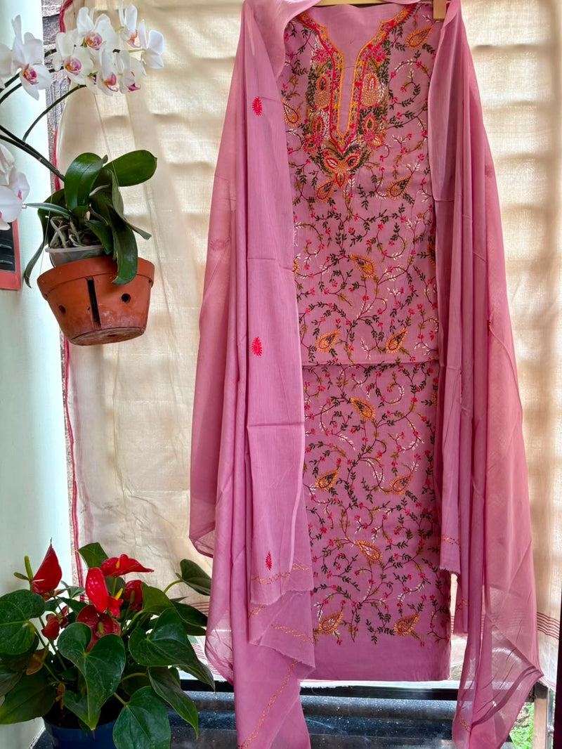 Kashmiri Suit in Pure Cotton