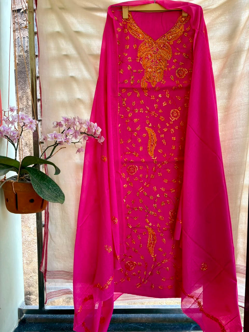 Kashmiri Suit in Pure Cotton