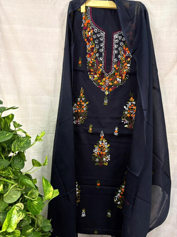 French Knot & Bullion in Pure Cotton