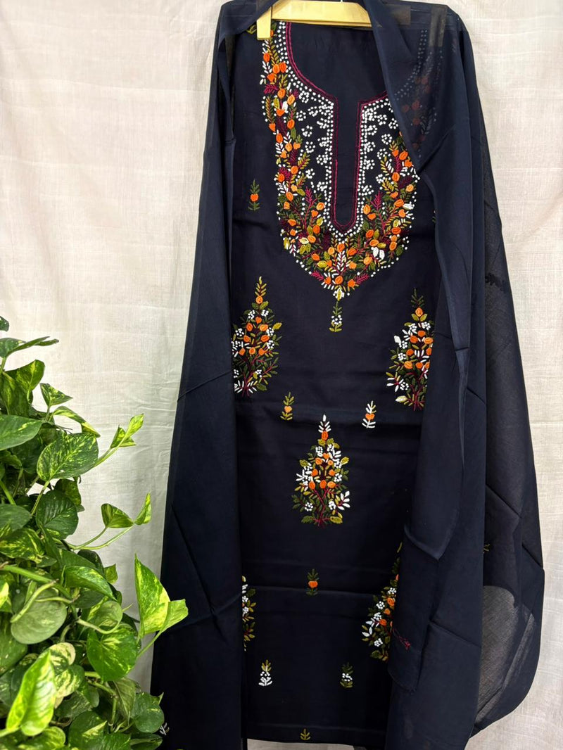 French Knot & Bullion in Pure Cotton