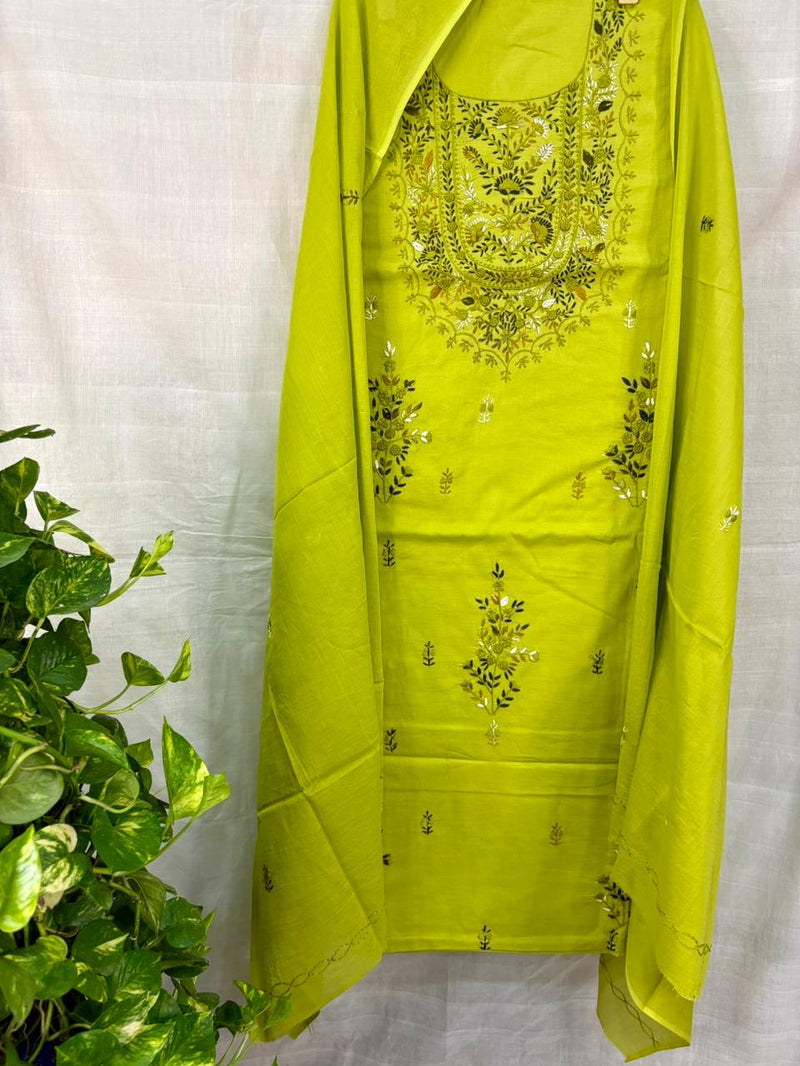French Knot & Bullion in Pure Cotton