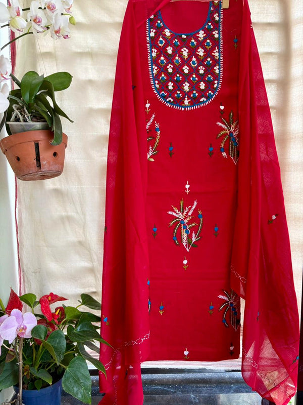 French Knot & Bullion in Pure Cotton