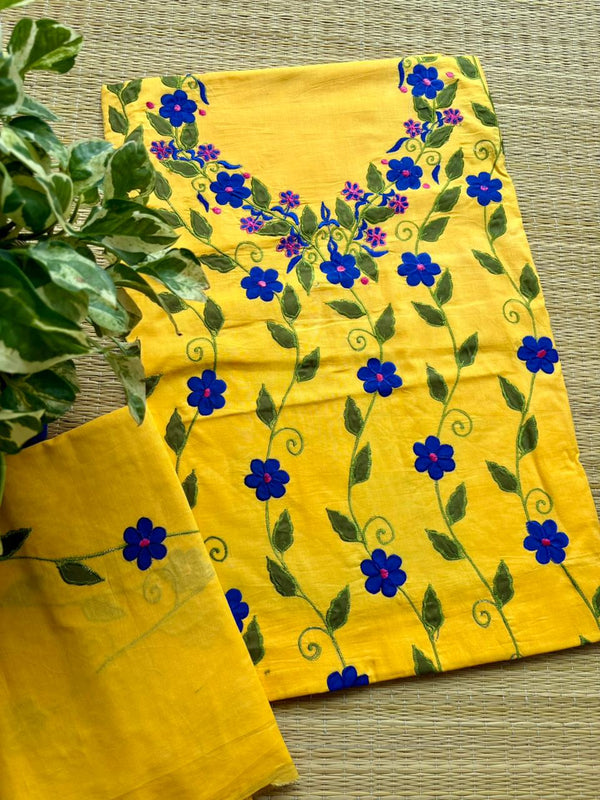 French Knot & Bullion in Pure Cotton