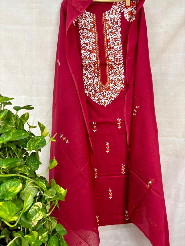 French Knot & Bullion in Pure Cotton