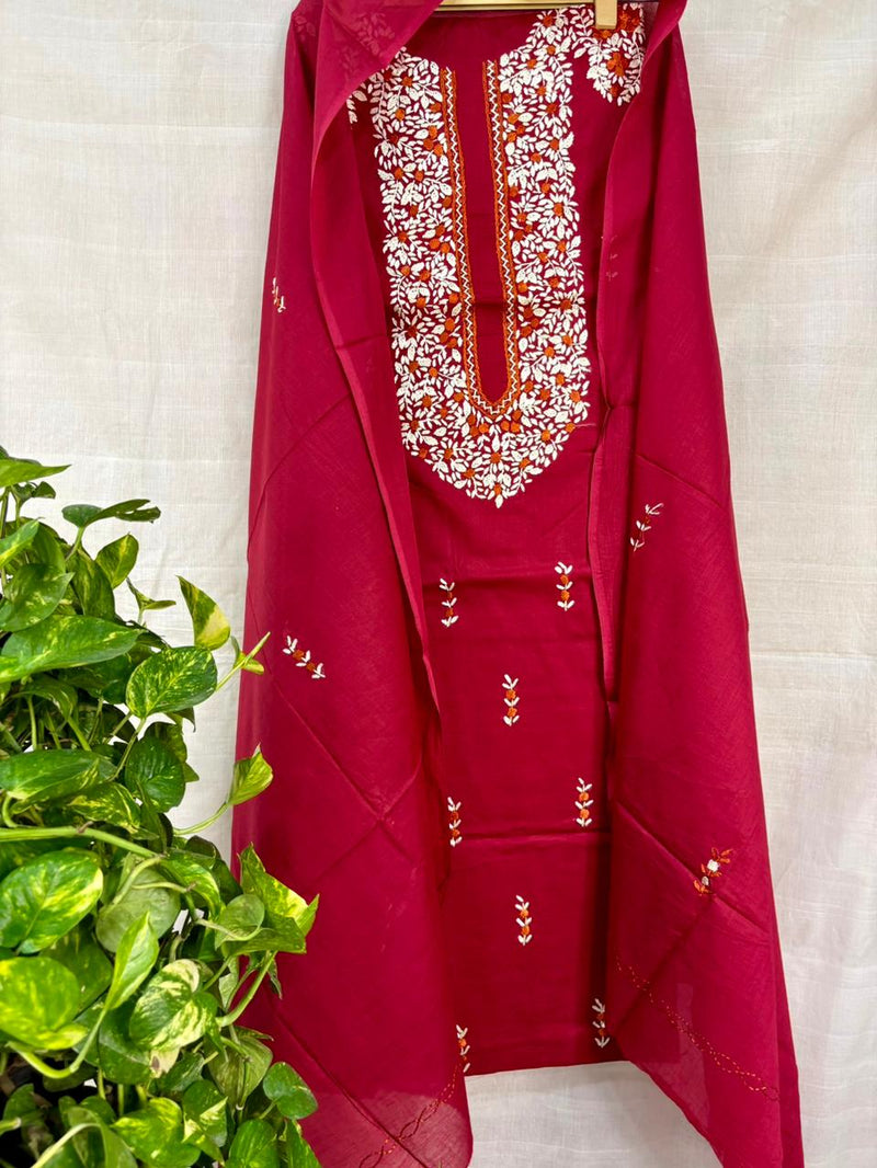 French Knot & Bullion in Pure Cotton