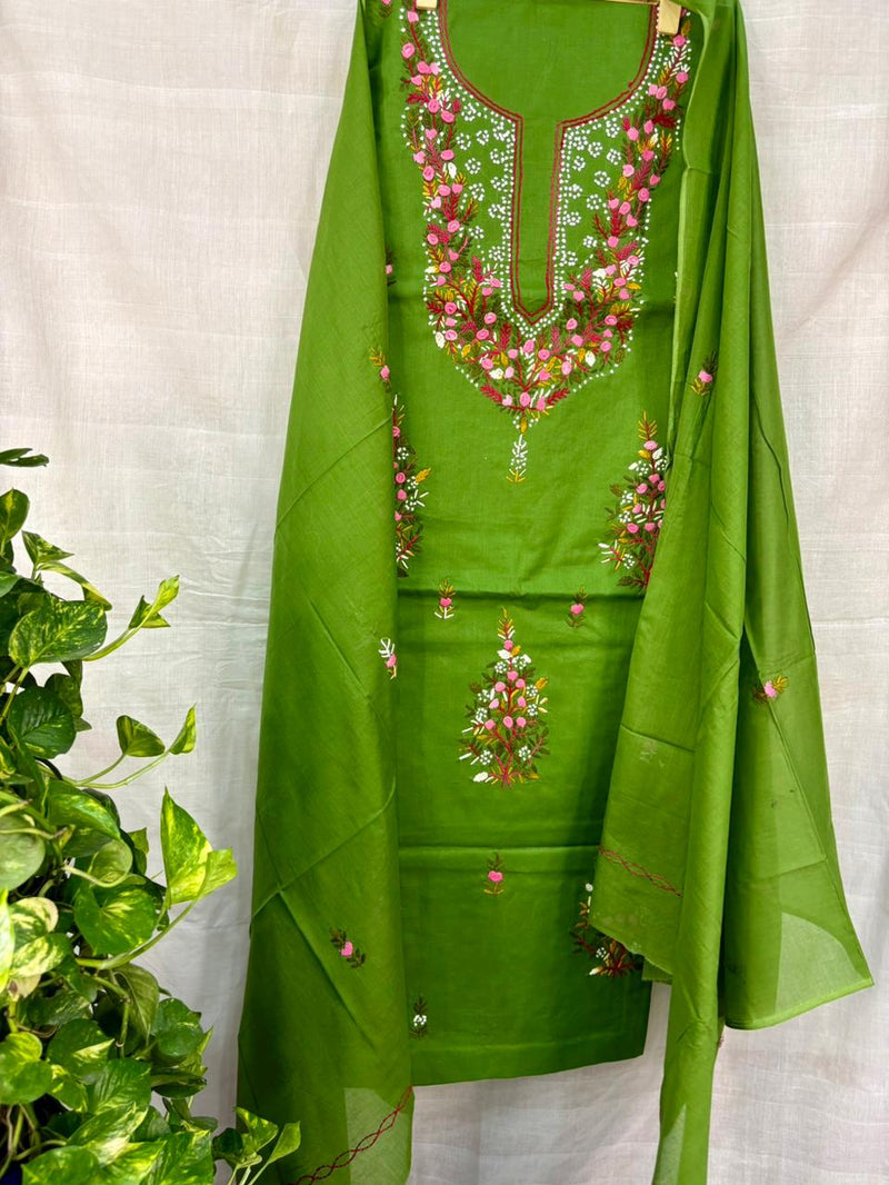 French Knot & Bullion in Pure Cotton