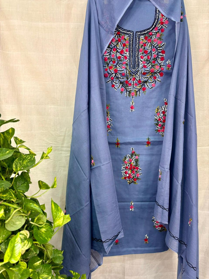 French Knot & Bullion in Pure Cotton