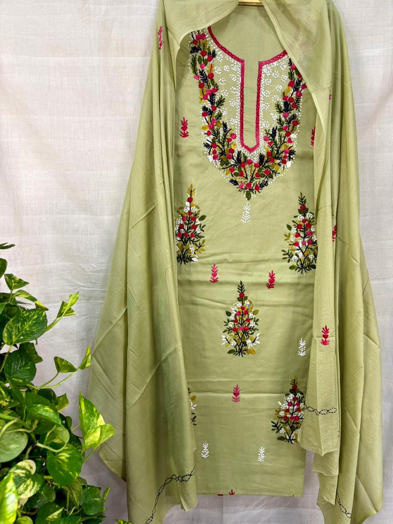 French Knot & Bullion in Pure Cotton