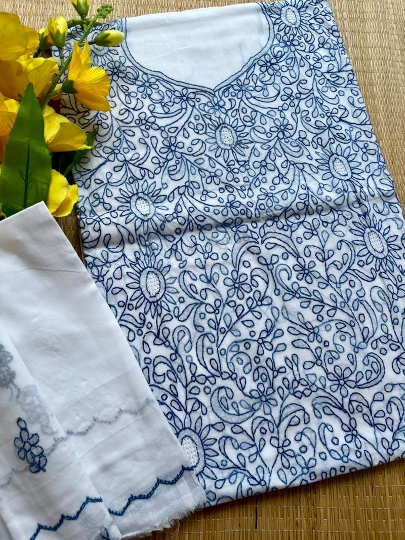 French Knot & Bullion in Pure Cotton