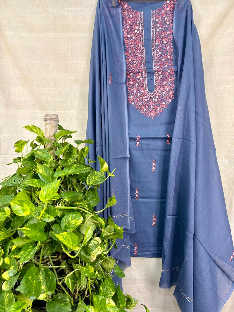 French Knot & Bullion in Pure Cotton