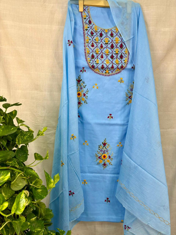 French Knot & Bullion in Pure Cotton