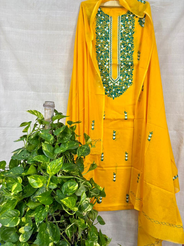 French Knot & Bullion in Pure Cotton