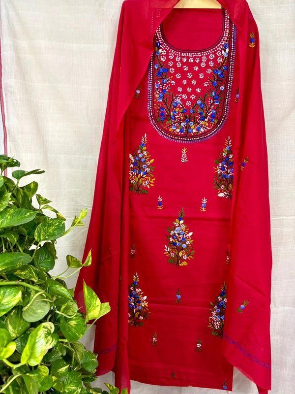 French Knot & Bullion in Pure Cotton