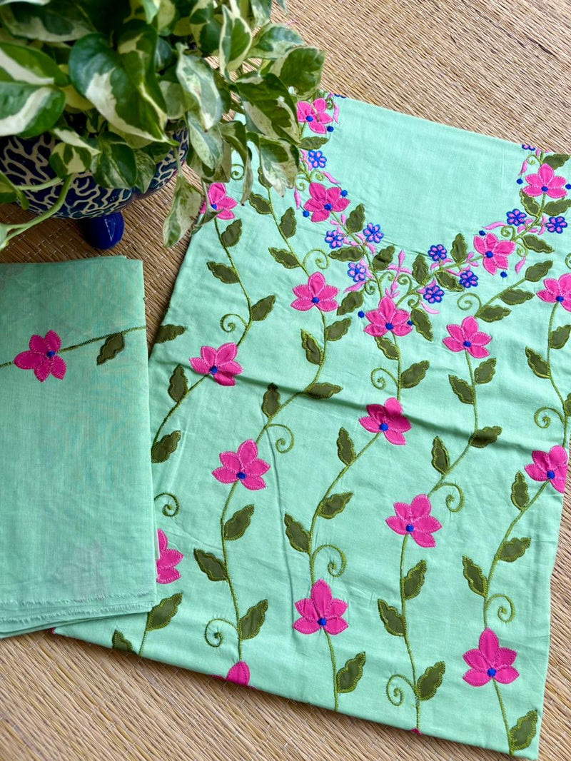 French Knot & Bullion in Pure Cotton